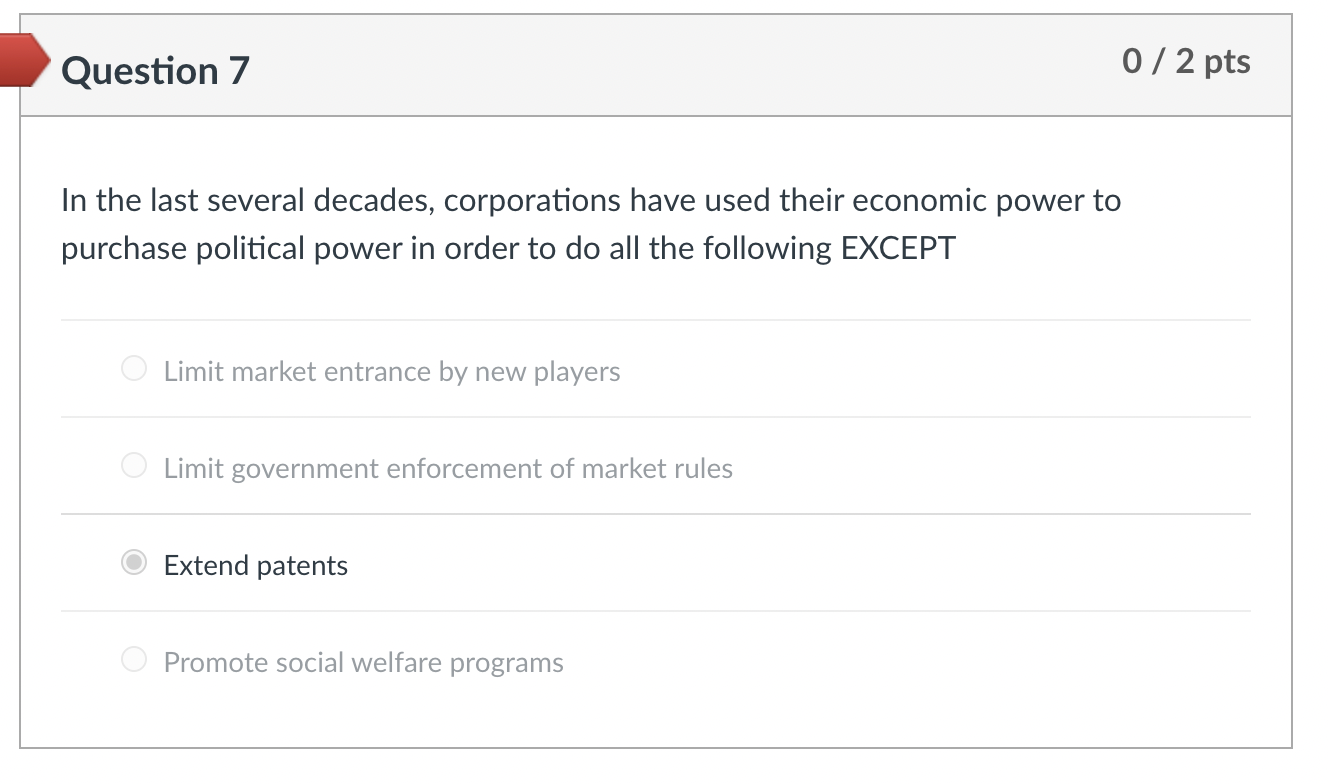 Question 5 0 / 2 pts Karr's article clearly shows
