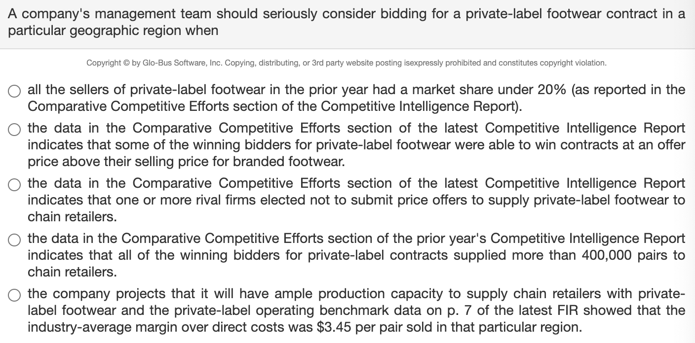 A company's management team should seriously