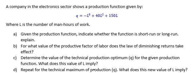 A company in the electronics sector shows a