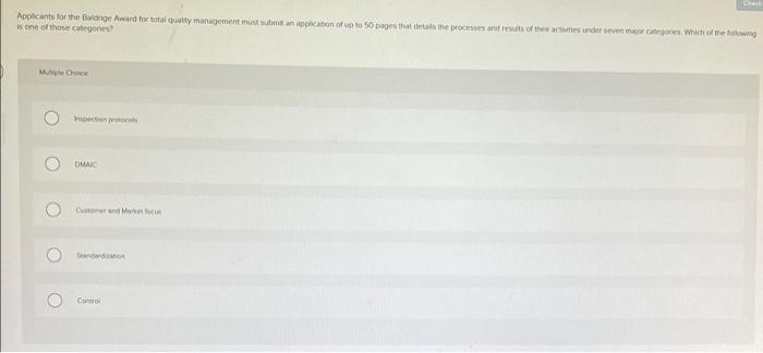 Applicants for the age Award for total Quality