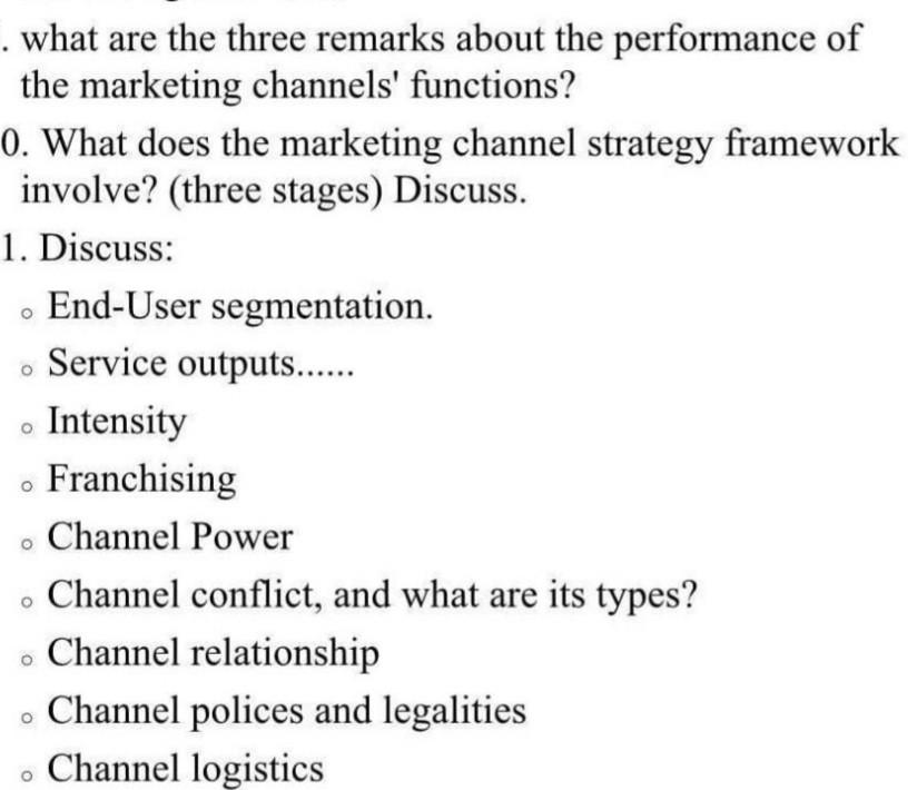 what are the three remarks about the performance