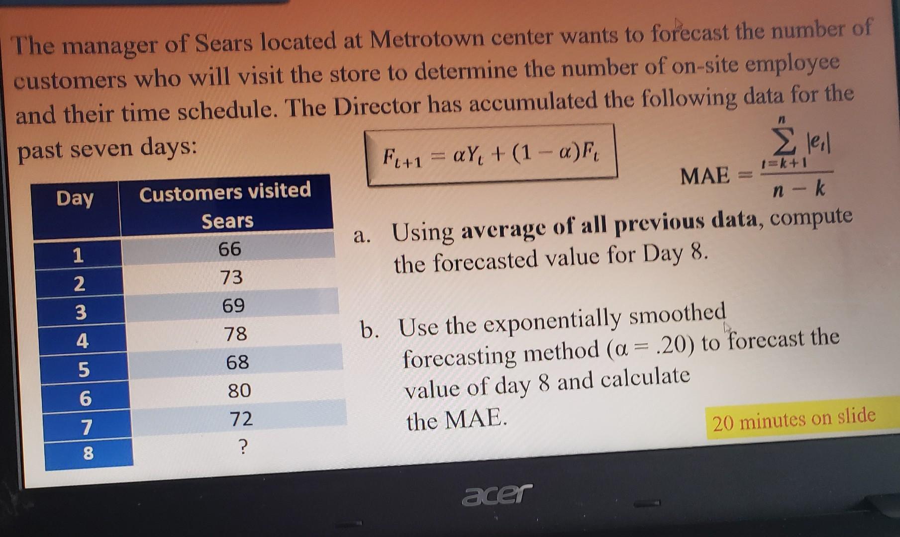 \ leil 1=k+1 n- k The manager of Sears located at