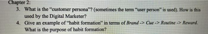 Chapter 2: 3. What is the "customer persona"?