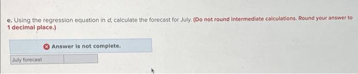 Historical demand for a product is: January