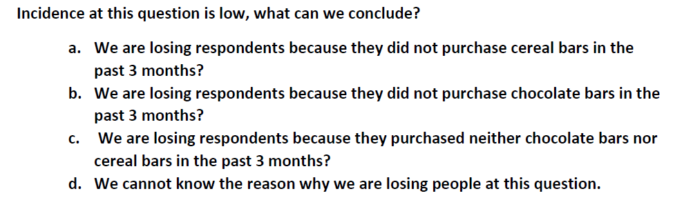 Can you please also explain why which response