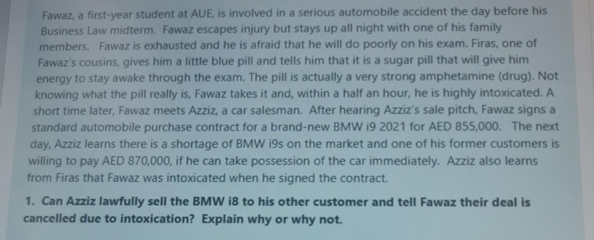 not by handwriting and Asap please. Fawaz, a