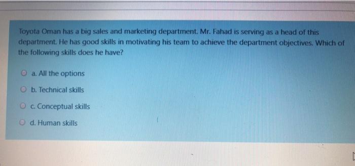 The practice or experience must be in order to