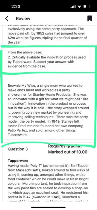 Tupperware Having made Poly-T (as he named it),