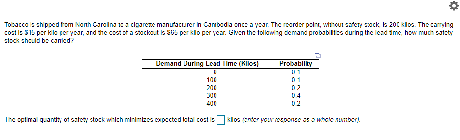Tobacco is shipped from North Carolina to a