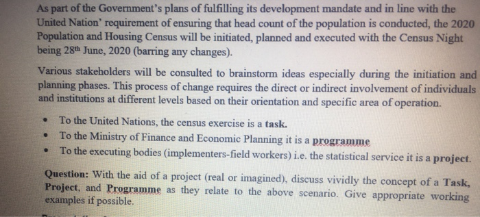 As part of the Government's plans of fulfilling