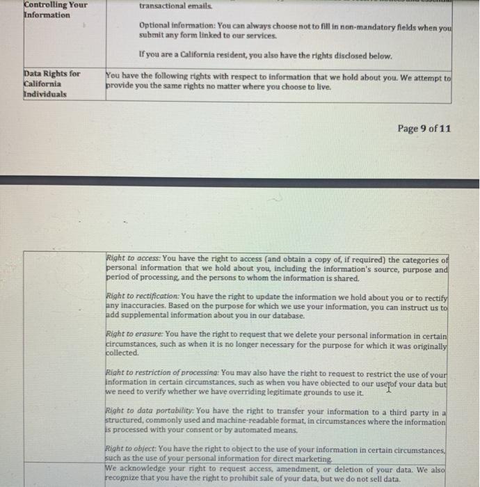 Please answer by answering what are the three