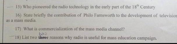15. Who pioneered the radio technology in the