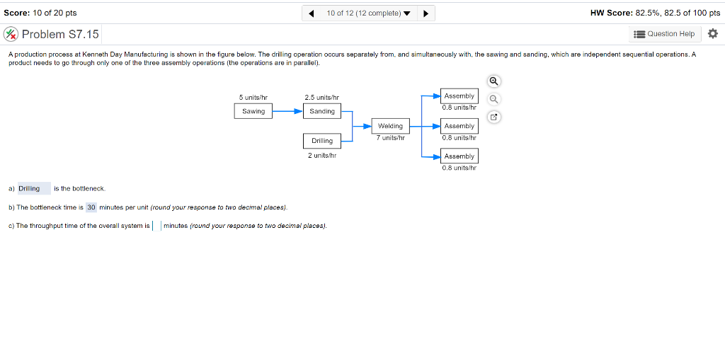 Score: 10 of 20 pts 10 of 12 (12 complete) HW