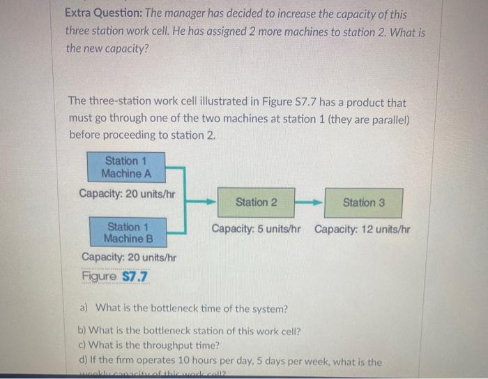 Extra Question: The manager has decided to