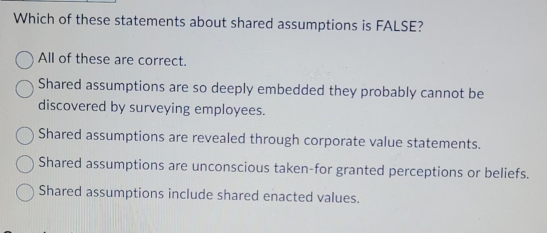 Which of these statements about shared