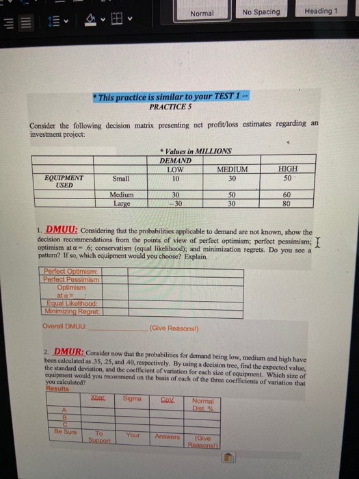  Please view image and answer in table format 1. Considering that