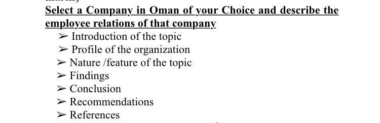 Select a Company in Oman of your Choice and