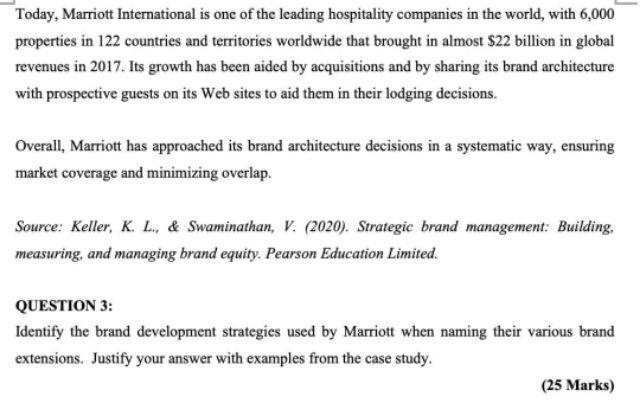 EXPANDING THE MARRIOTT BRAND Marriott