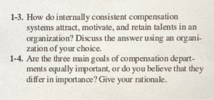1-3. How do internally consistent compensation