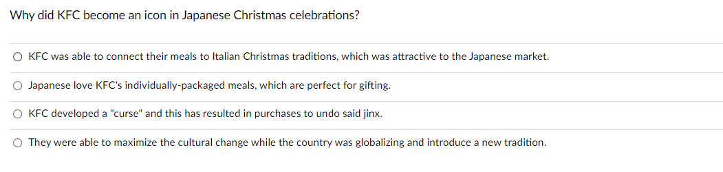 Why did KFC become an icon in Japanese Christmas