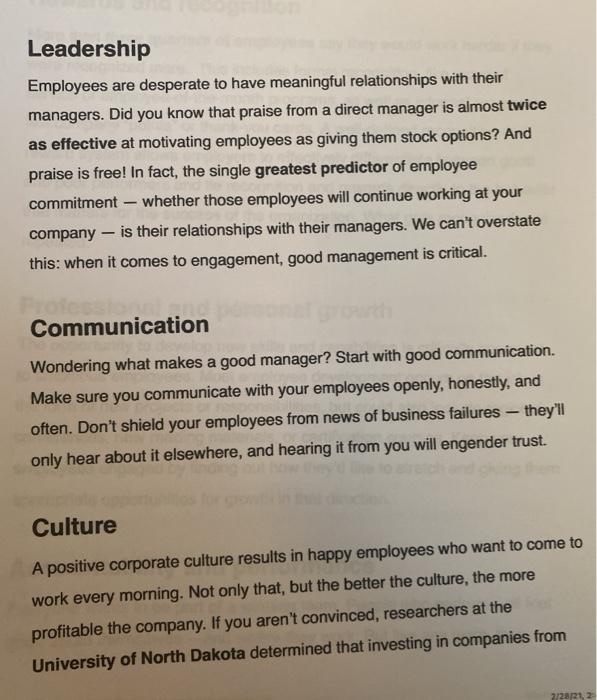 In this article there are the 8 elements of