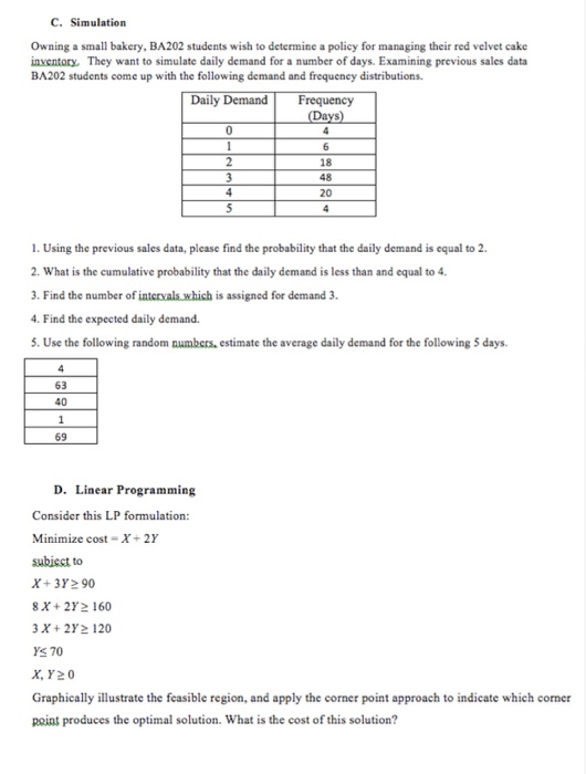 1 A. Forecasting Wallace Garden Supply wants to