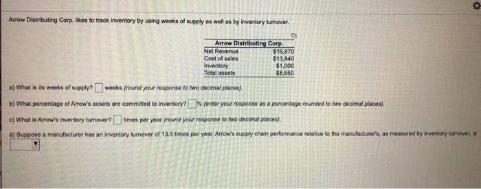 Arrow Distributing Corp. likes to track inventory