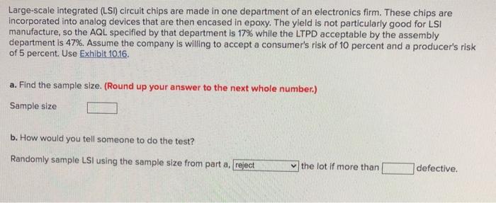 Large-scale integrated (LSI) circuit chips are
