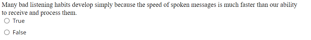 Many bad listening habits develop simply because