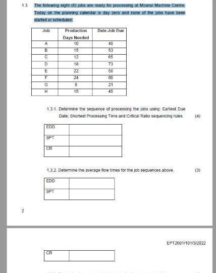 13 The following eight systis atomacy for