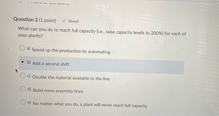 capsim, team member guide questions Question 2 (1