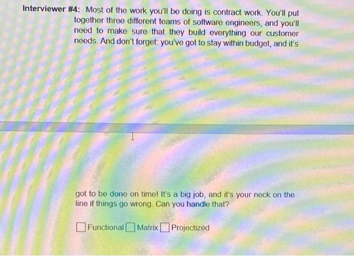 its a project management question Please identify