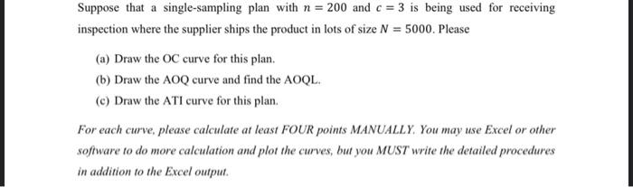 this is quality control Suppose that a