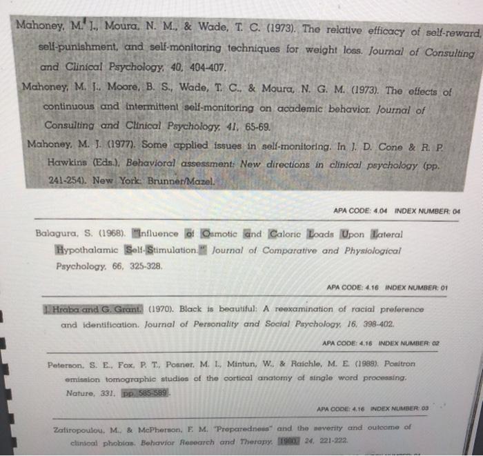 correct the shaded areas and explain Mahoney, M.'
