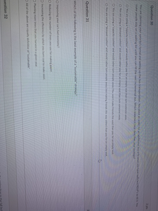 Question 30 2 ts You are planning your sorority's