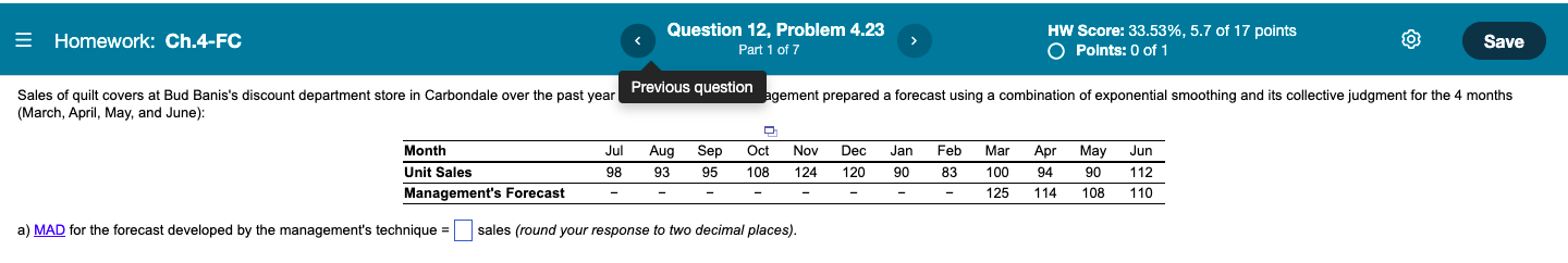 = Homework: Ch.4-FC Question 12, Problem 4.23