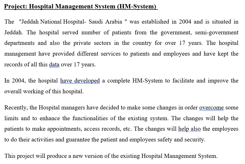 Project: Hospital Management System (HM-System)