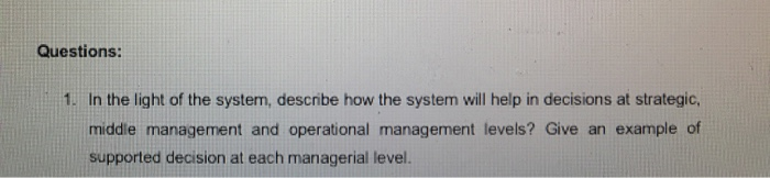 MIS question please solve Awater takes an order