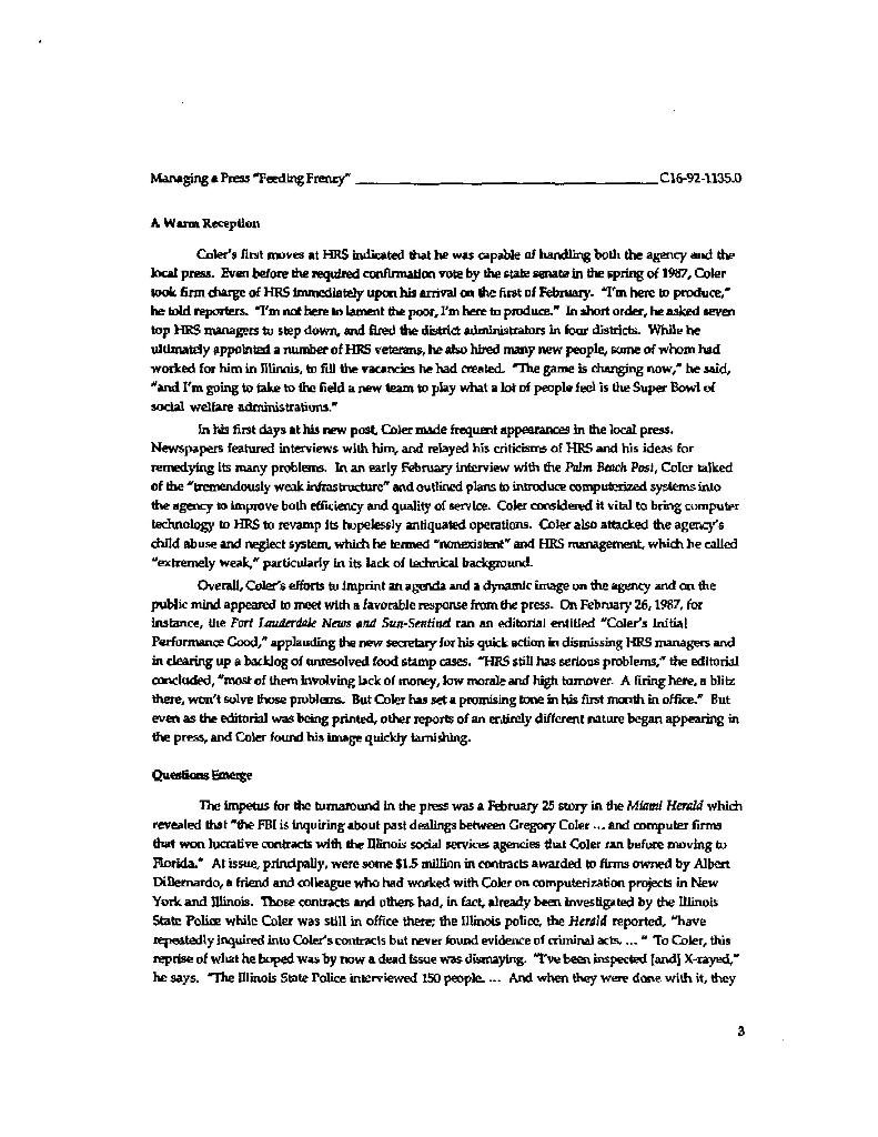 Questions: 1. Using Bryson's power vs. interest