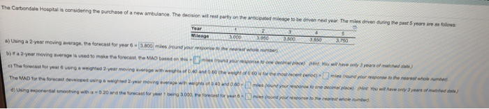 2 3,050 4 3.850 The Carbondale Hospital is