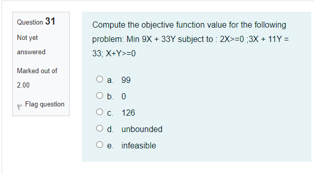 Compute the objective function value for the