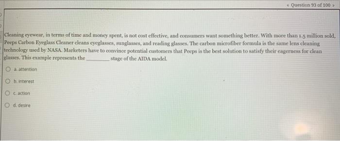 Question 93 of 100 style=