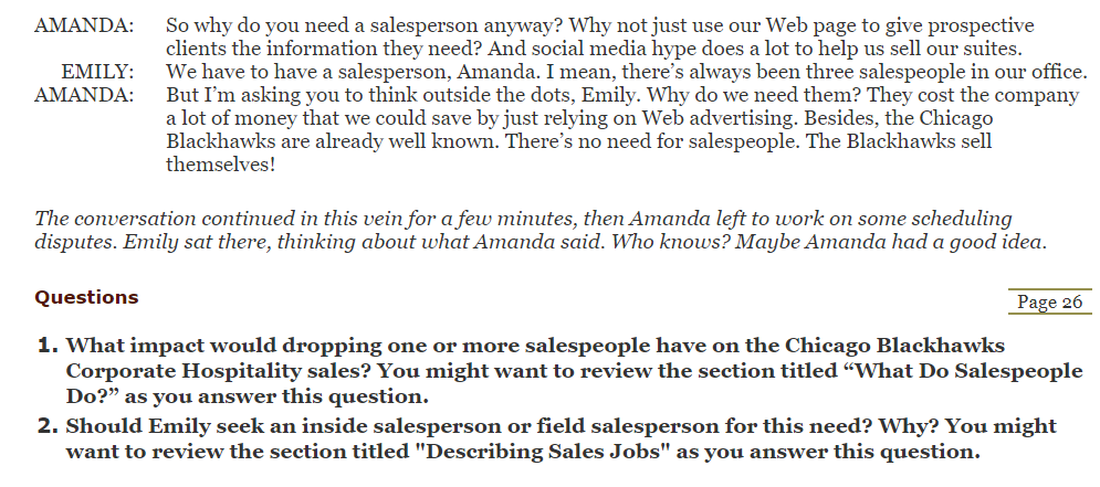 Chicago Blackhawks Emily Hightower has been sales