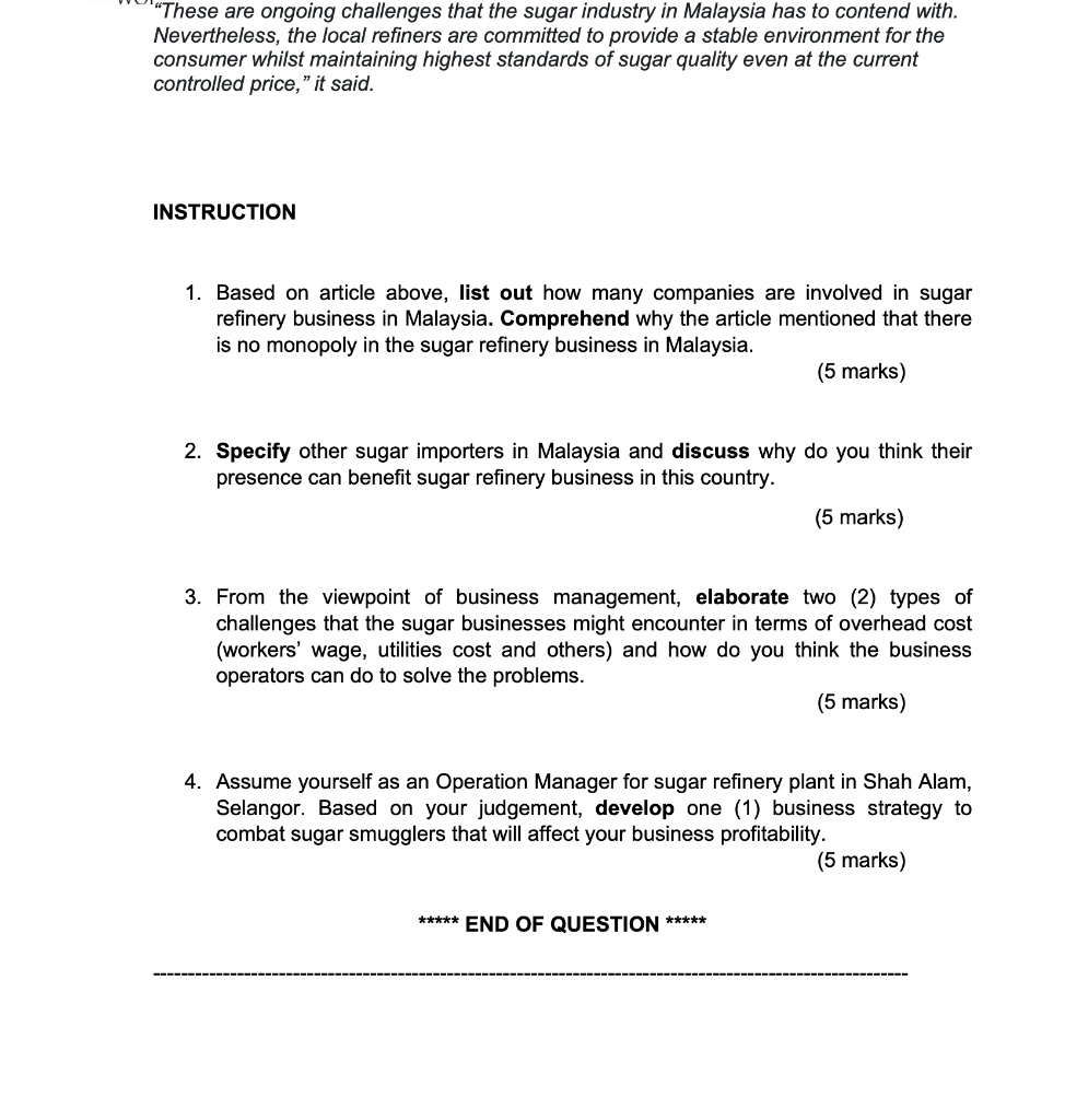 YOUR TASK: ASSIGNMENT 1: Case Study (Total: 20