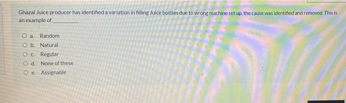 Ghazal Juice producer has identified a variation