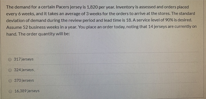 You don't have to show work. Thank you. The