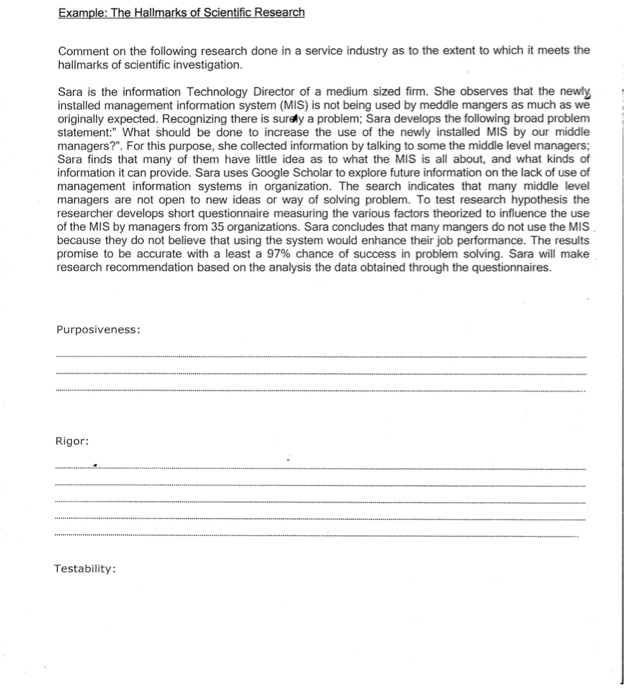 answer this please Example: The Hallmarks of