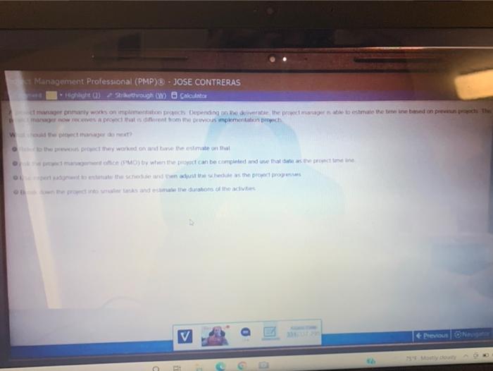 Management Professional (PMP) - JOSE CONTRERAS