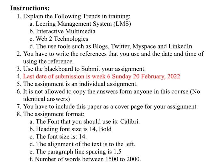 help me please Instructions: 1. Explain the