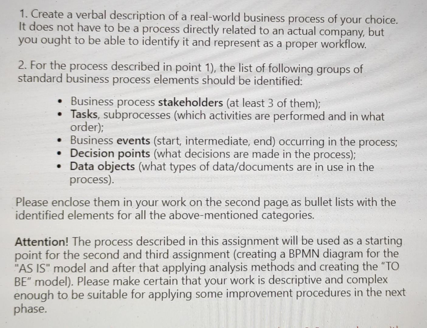 could you do that? at least 1 page. your 1.